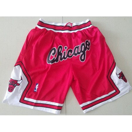 NBA Chicago Bulls Miesten Tasku Shortsit Punainen Swingman